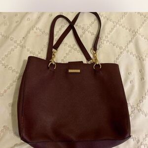 Michael Kors Burgundy Tote Bag